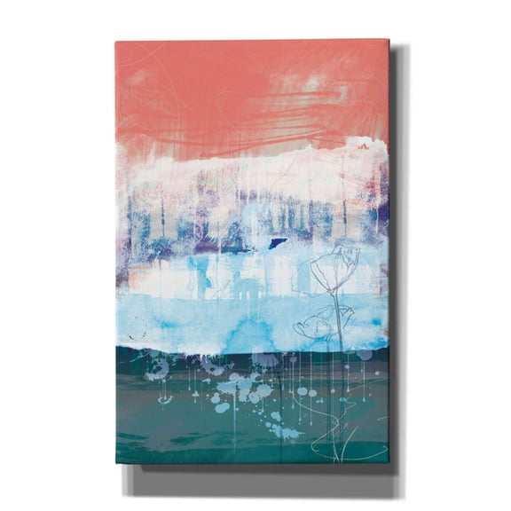 Epic Graffiti 'Unexpected Bloom No. 1' by Louis Duncan-He, Giclee Canvas Wall Art, 26"x40"