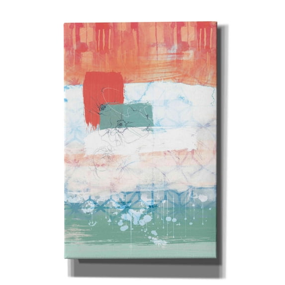 Epic Graffiti 'Unexpected Bloom No. 2' by Louis Duncan-He, Giclee Canvas Wall Art, 26"x40"