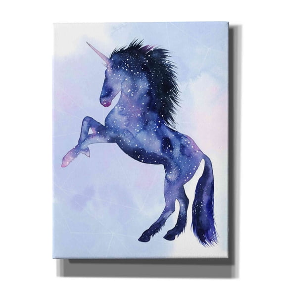 Epic Graffiti 'Unicorn Universe IV' by Grace Popp Canvas Wall Art, 12"x16"