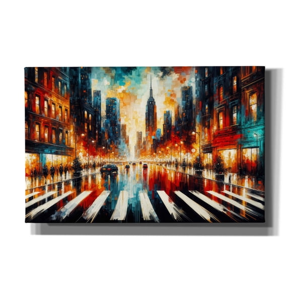 Epic Graffiti 'Urban Abstract 1' by Rey Klimt Canvas Wall Art, 40" x 26"