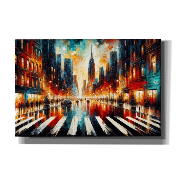 Epic Graffiti 'Urban Abstract 1' by Rey Klimt Canvas Wall Art, 60" x 40"