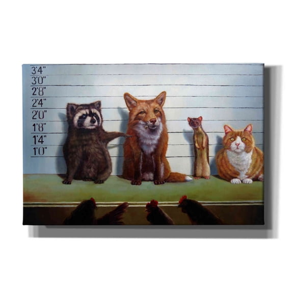Epic Graffiti 'Usual Suspects' by Lucia Heffernan, Canvas Wall Art, 18"x12"