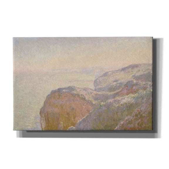 Epic Graffiti 'Val-Saint-Nicolas, Near Dieppe' by Claude Monet, Giclee Canvas Wall Art, 18"x12"