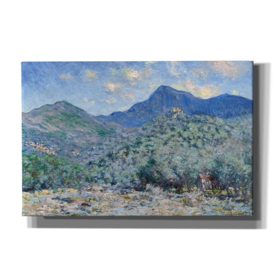 Epic Graffiti 'Valle Buona, Near Bordighera' by Claude Monet, Giclee Canvas Wall Art, 60"x40"