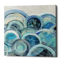 Epic Graffiti  "Variation Blue Grey III" by Silvia Vassileva, Giclee Canvas Wall Art, 12"x12" 12" x 12"