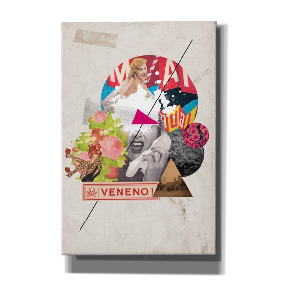 Epic Graffiti 'Veneno' by Elo Marc, Canvas Wall Art, 12"x18"