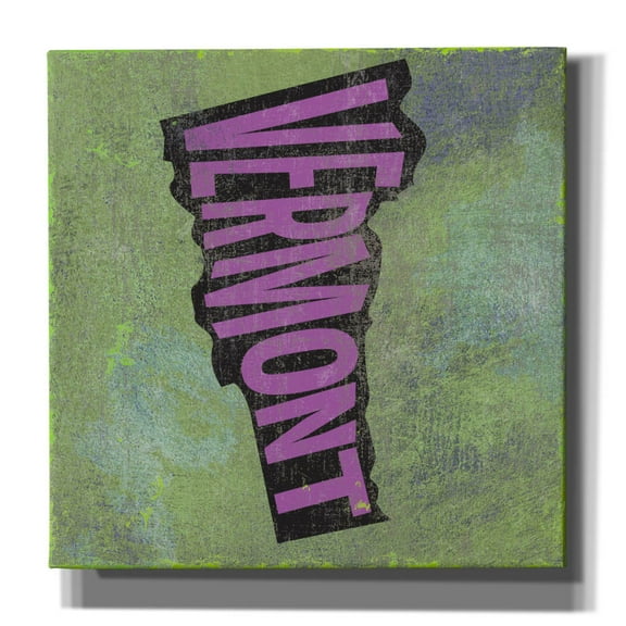 Epic Graffiti 'Vermont'  by Art Licensing Studio Canvas Wall Art, 12" x 12"