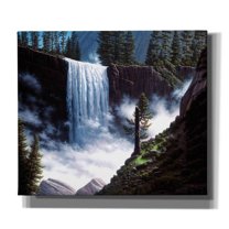 Epic Graffiti 'Vernal Falls' by R. Hed, Canvas Wall Art, 30"x26"