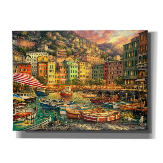 Epic Graffiti 'Vibrance of Italy' by Chuck Pinson, Canvas Wall Art, 54"x40"