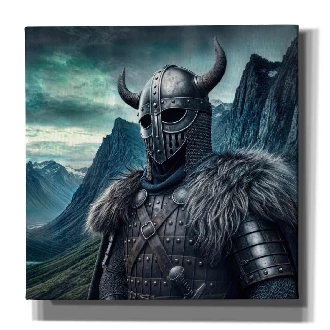 Epic Graffiti 'Viking Warrior' by Rey Klimt Canvas Wall Art, 37