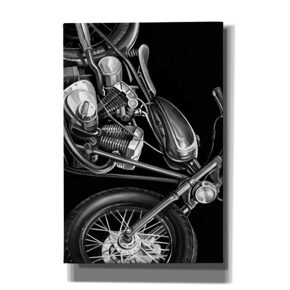 Epic Graffiti 'Vintage Motorcycle I' by Ethan Harper Canvas Wall Art, 12"x18"