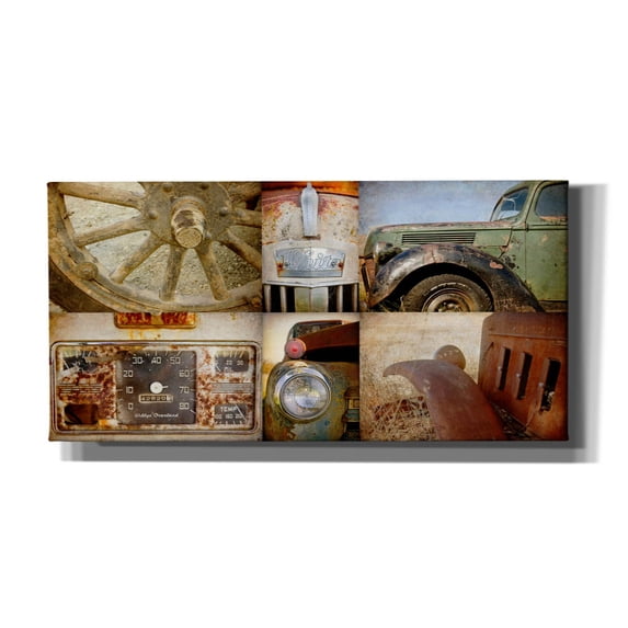 Epic Graffiti 'Vintage Parts' by Jessica Rogers, Canvas Wall Art, 60"x30"