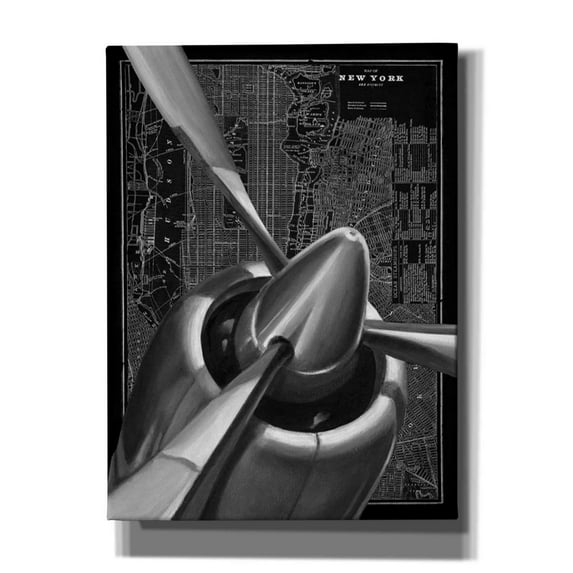 Epic Graffiti 'Vintage Plane I' by Ethan Harper Canvas Wall Art, 40"x54"