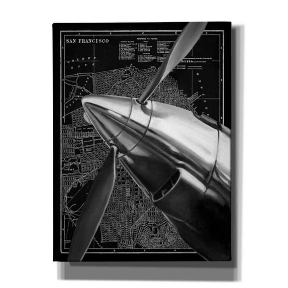 Epic Graffiti 'Vintage Plane II' by Ethan Harper Canvas Wall Art, 12"x16"