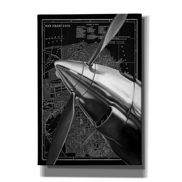 Epic Graffiti 'Vintage Plane II' by Ethan Harper Canvas Wall Art, 18"x26"