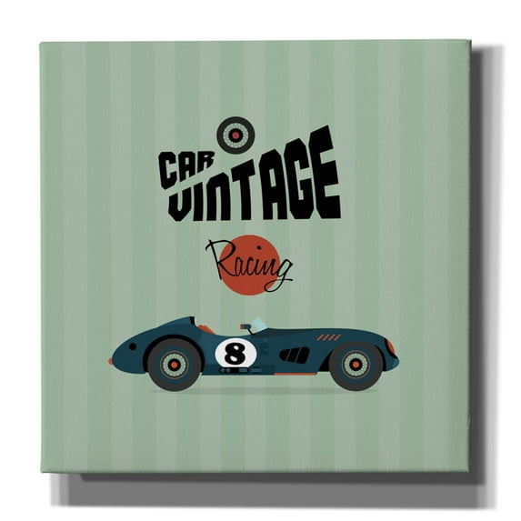 Epic Graffiti 'Vintage Racing 1' by Graphinc, Canvas Wall Art, 26"x26"