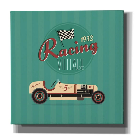 Epic Graffiti 'Vintage Racing 2' by Graphinc, Canvas Wall Art, 18"x18"