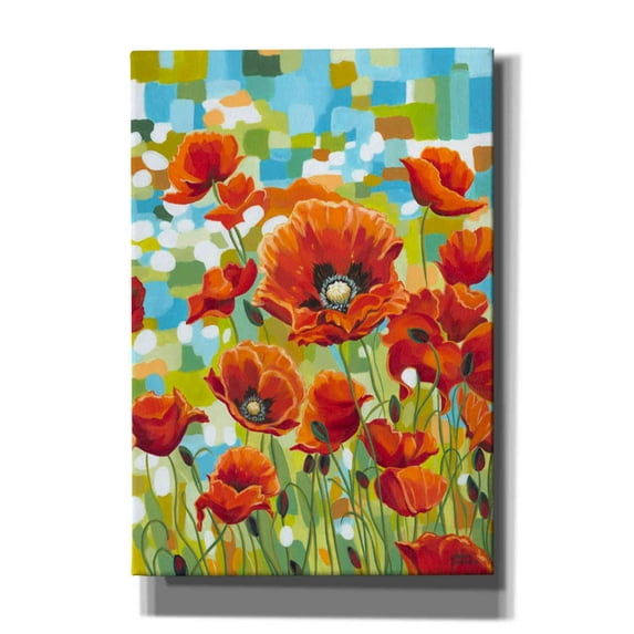 Epic Graffiti 'Vivid Poppies I' by Carolee Vitaletti, Canvas Wall Art, 18"x26"