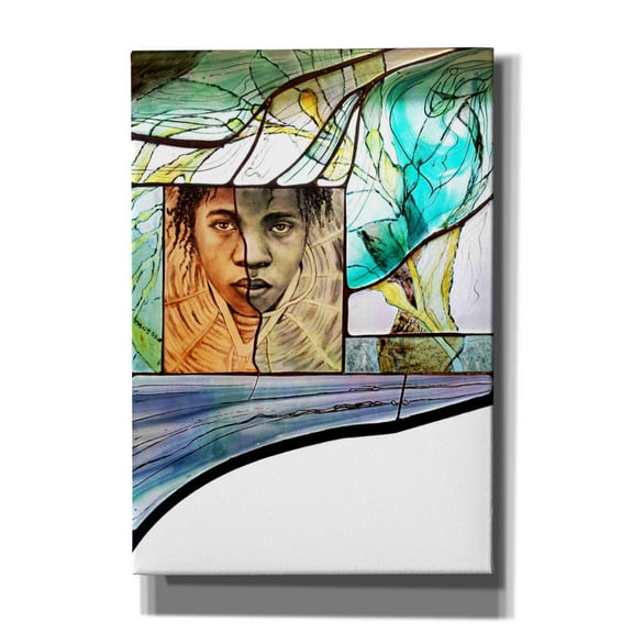 Epic Graffiti 'Voyage' by Rita Shimelfarb, Giclee Canvas Wall Art, 18"x26"