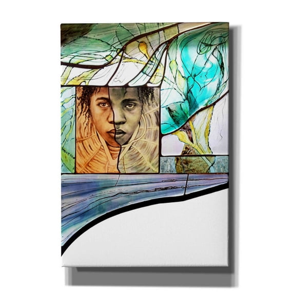 Epic Graffiti 'Voyage' by Rita Shimelfarb, Giclee Canvas Wall Art, 18"x26"