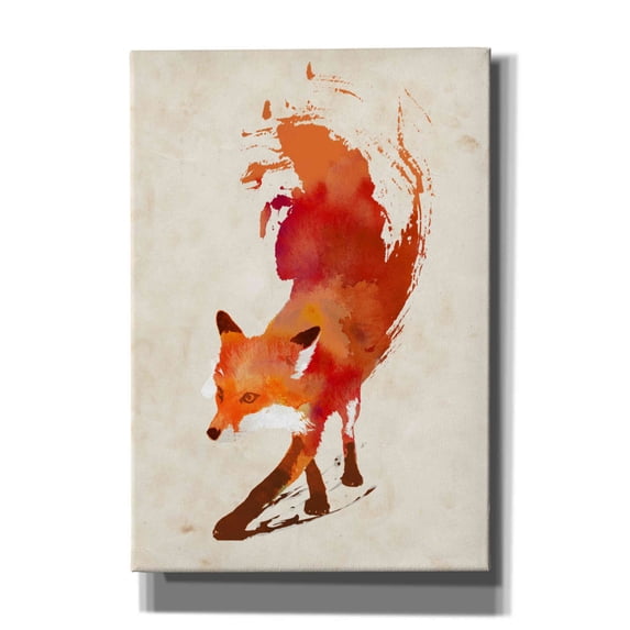 Epic Graffiti 'Vulpes Vulpes' by Robert Farkas, Canvas Wall Art, 18"x26"