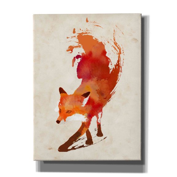 Epic Graffiti 'Vulpes Vulpes' by Robert Farkas, Canvas Wall Art, 40"x54"