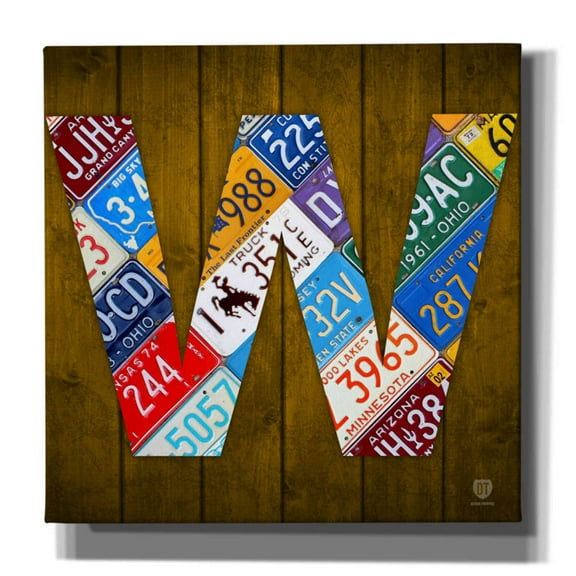Epic Graffiti 'W' by Design Turnpike, Giclee Canvas Wall Art, 26"x26"