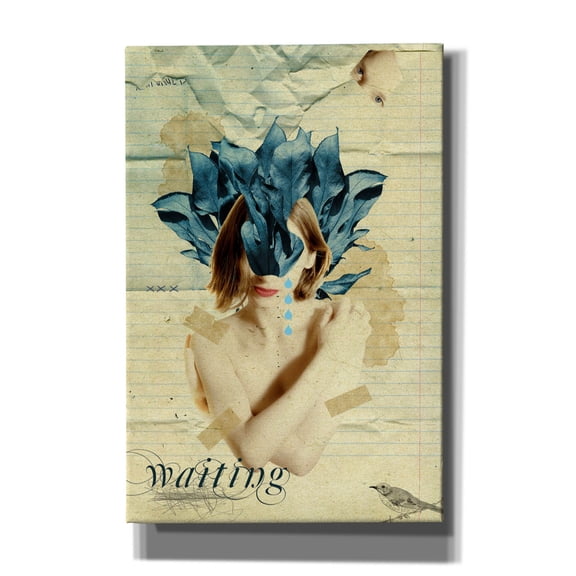 Epic Graffiti 'Waiting' by Elo Marc, Canvas Wall Art, 40"x60"