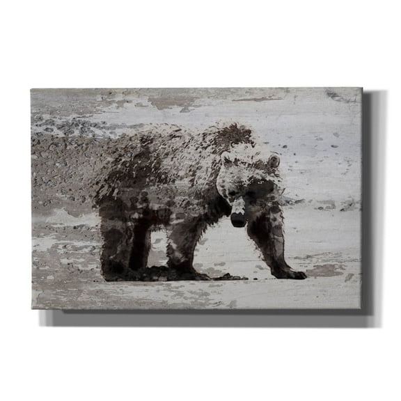 Epic Graffiti 'Walking Bear' by Irena Orlov, Canvas Wall Art, 18"x12"