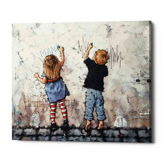 Epic Graffiti 'Wall Graffiti' by Alexander Gunin, Canvas Wall Art, 26"x34"