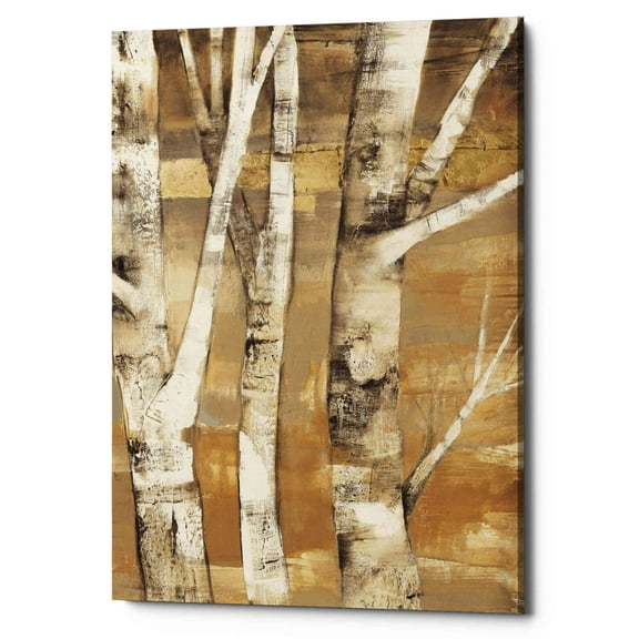 Epic Graffiti 'Wandering Through the Birches II' by Albena Hristova, Canvas Wall Art, 18"x26"