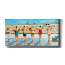 Epic Graffiti 'Watching Sunset' by Ronald West Canvas Wall Art, 40" x 20"