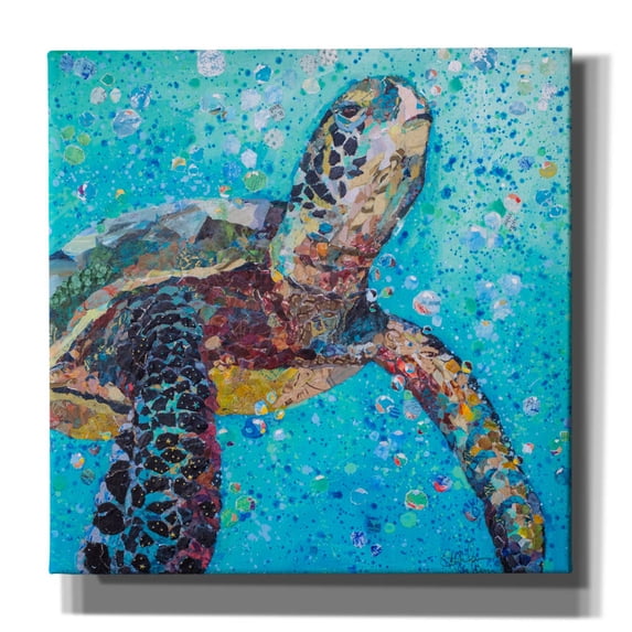 Epic Graffiti 'Water Baby' by St. Hilaire Elizabeth, Canvas Wall Art, 26"x26"