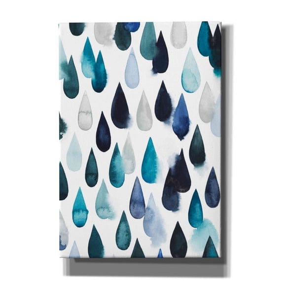 Epic Graffiti 'Water Drops II' by Grace Popp, Canvas Wall Art, 18"x26"