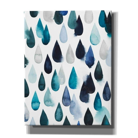 Epic Graffiti 'Water Drops II' by Grace Popp, Canvas Wall Art, 26"x34"