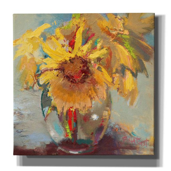 Epic Graffiti 'Water Globe Blossoms' by Beth Forst, Canvas Wall Art, 12"x12"