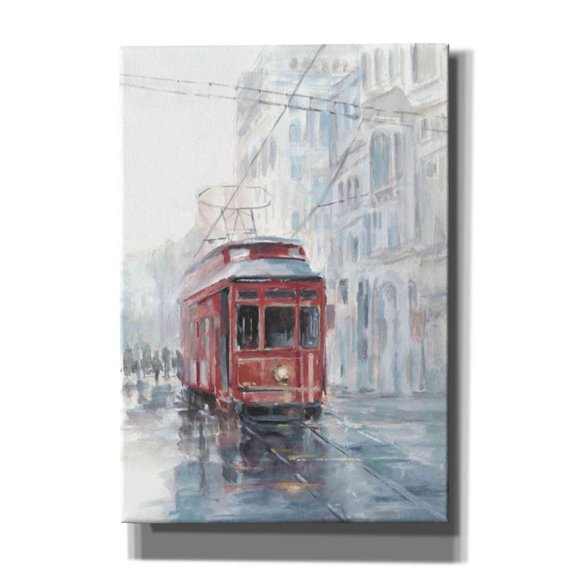 Epic Graffiti 'Watercolor Streetcar Study II' by Ethan Harper Canvas Wall Art, 18"x26"