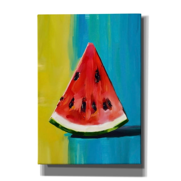 Epic Graffiti 'Watermelon Slice' by Andreas Magnusson Canvas Wall Art, 18" x 26"