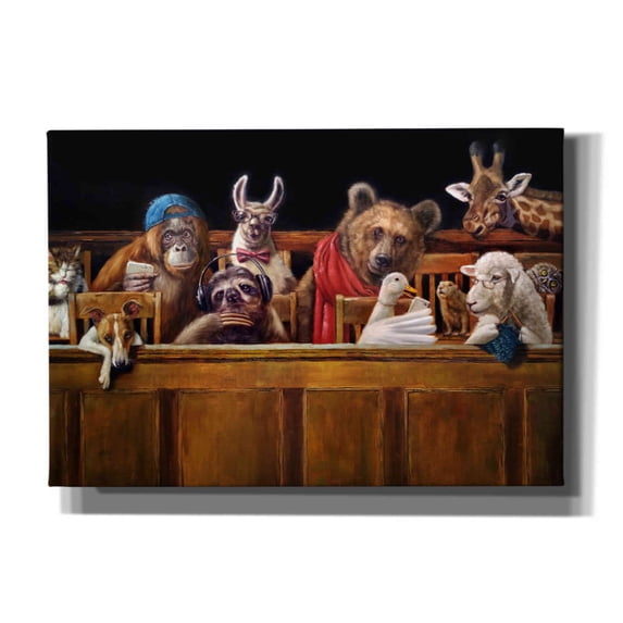 Epic Graffiti 'We The Jury' by Lucia Heffernan, Canvas Wall Art, 26"x18"