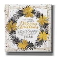thumbnail image 1 of Epic Graffiti 'We Wish You a Merry Christmas Birch Wreath' by Cindy Jacobs, Canvas Wall Art, 18"x18", 1 of 2