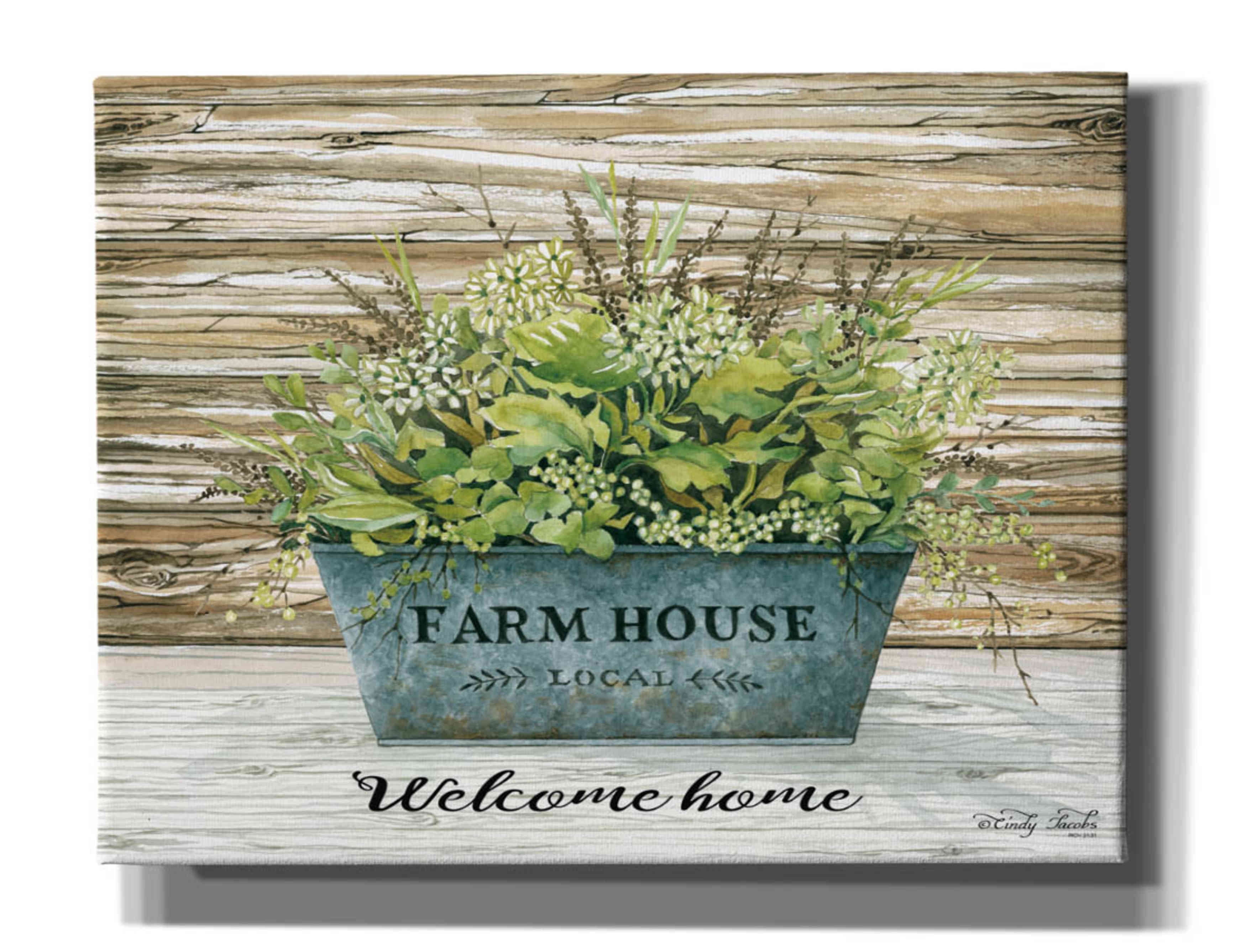Epic Graffiti 'Welcome Home' by Cindy Jacobs, Canvas Wall Art, 34"x26 ...