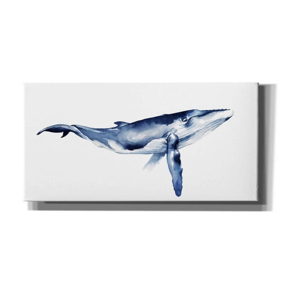 Epic Graffiti 'Whale Portrait I' by Grace Popp, Canvas Wall Art, 40"x20"