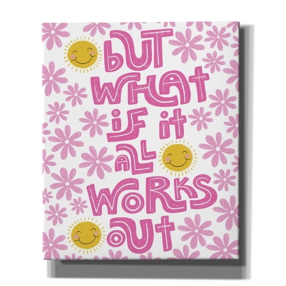 Epic Graffiti 'What If Works Out' by Club Daydream Canvas Wall Art, 20" x 24"