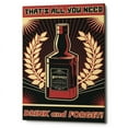 thumbnail image 1 of Epic Graffiti  'Whiskey' Giclee Canvas Wall Art - Red 18" x 26", 1 of 2