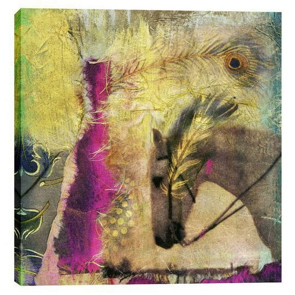 Epic Graffiti ''White Horse'' by Elena Ray Graphic Art on Canvas