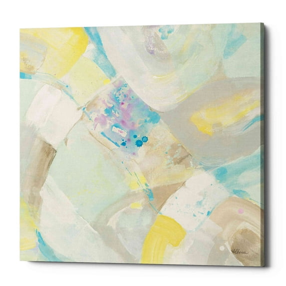 Epic Graffiti 'White Rock I' by Albena Hristova, Canvas Wall Art, 37"x37"