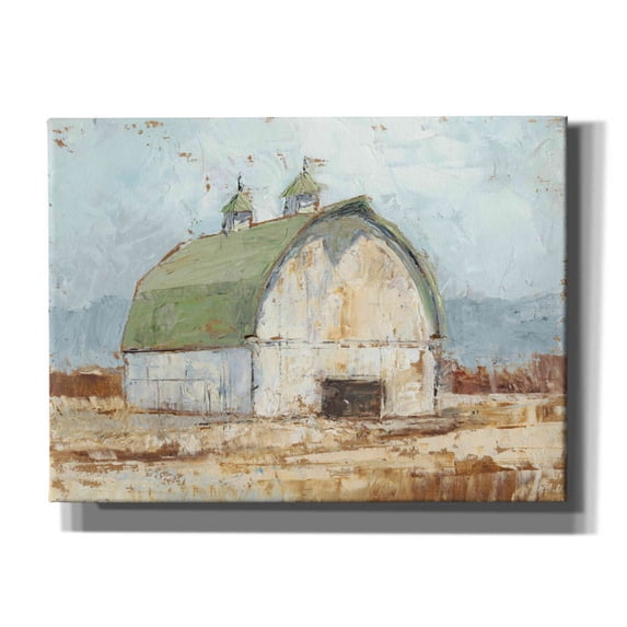 Epic Graffiti "Whitewashed Barn III" by Ethan Harper, Canvas Wall Art, 54"x40"