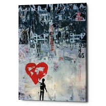 Epic Graffiti 'Wild World' by DB Waterman, Canvas Wall Art, 26"x34"
