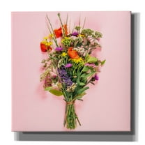 Epic Graffiti 'Wildflower Bouquet' by Incado Canvas Wall Art, 37" x 37"