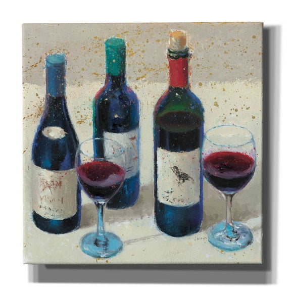 Epic Graffiti 'Wine Bouquet Light' by James Wiens, Canvas Wall Art, 26"x26"
